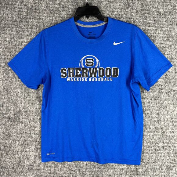Nike Shirt L Mens Dri-Fit Baseball Highschool Casual Short-sleeve‎ Athletic Tee - Picture 1 of 9
